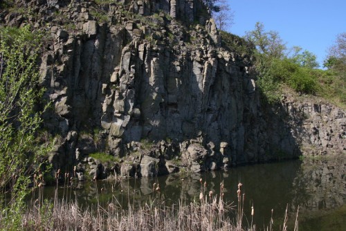 Basaltsäulen eines ehemaligen Vulkans